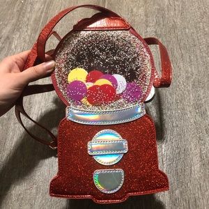 Gimball Machine Bubble Gum Machine Bag Purse On Sale Red cute gift